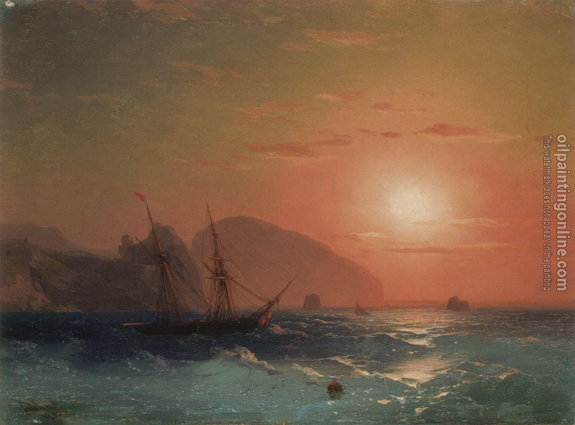 Aivazovsky, Ivan Constantinovich - View Of The Ayu Dag, Crimea